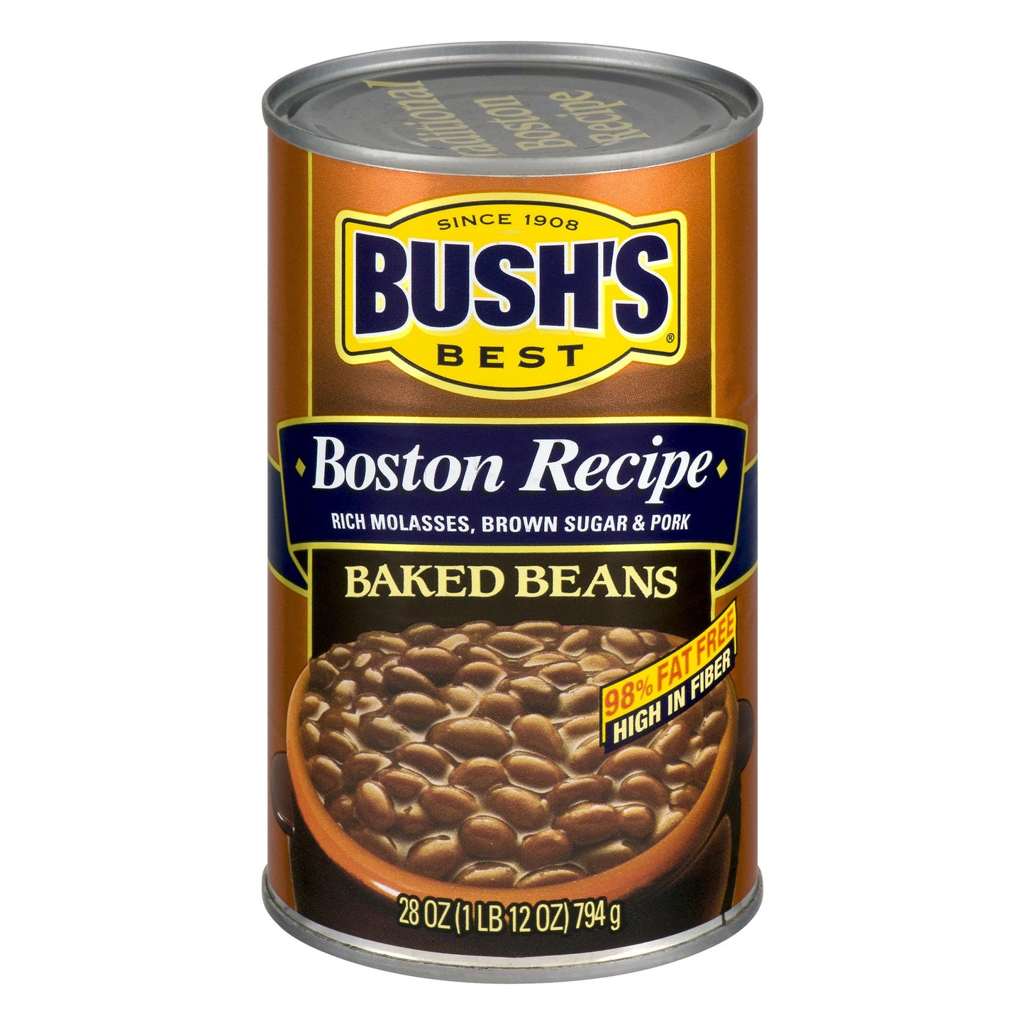 Bush's Best Boston Recipe Baked Beans; 28 Ounces; 12 Per Case