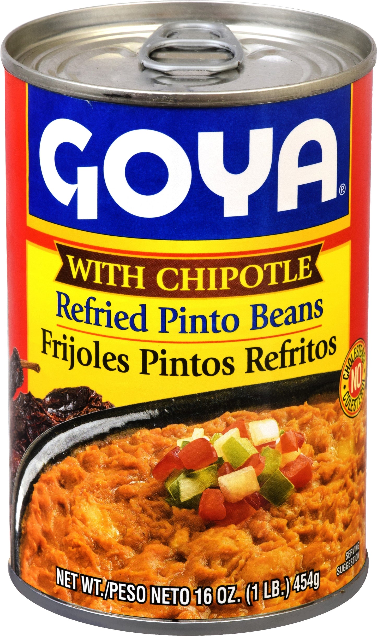 Goya Refried Beans With Chipotle; 16 Ounces; 12 Per Case