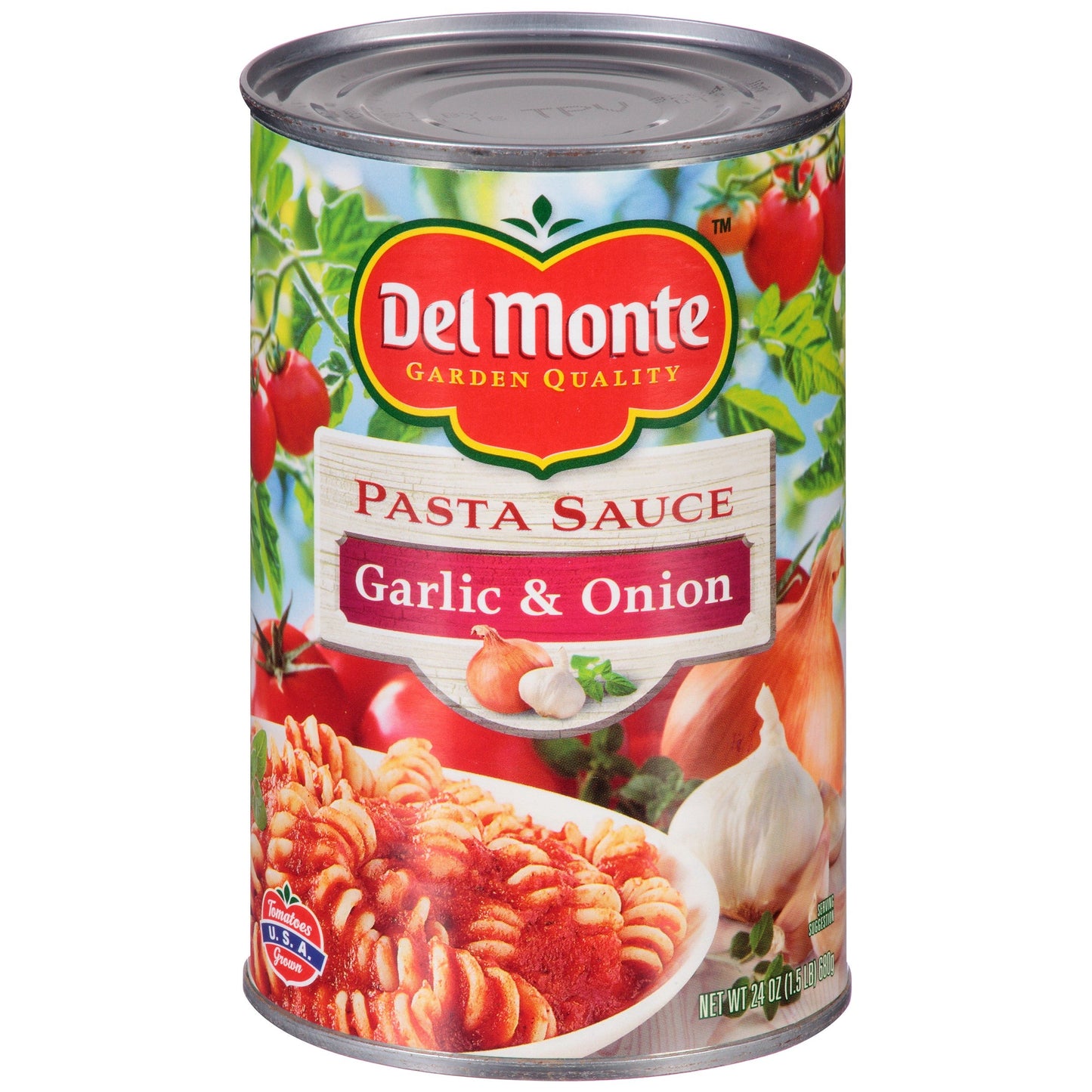 Del Monte Pasta Sauce Garlic & Onion; 24 Ounces; 12 Per Case