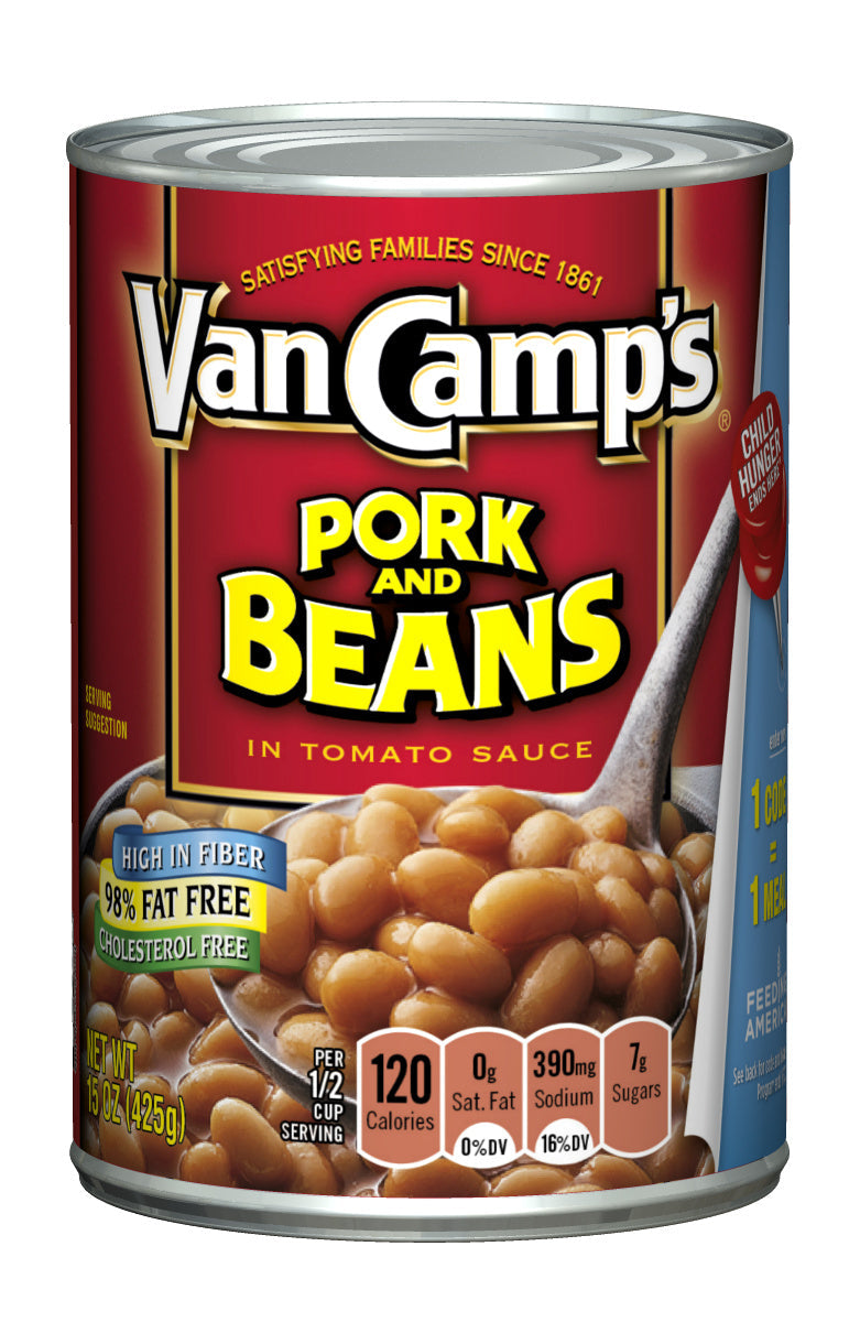 Van De Kamp's Entree Van Camp Pork & Beans; 15 Ounces; 24 Per Case - High Mart Wholesale