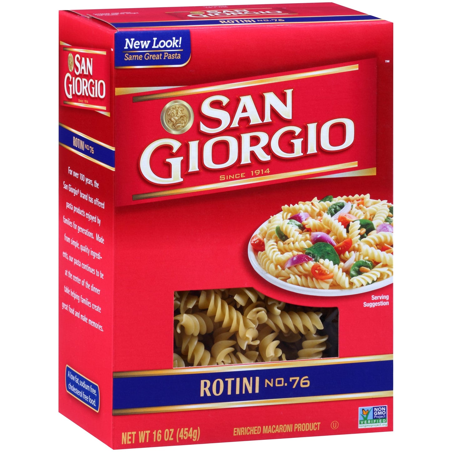 San Giorgio Pasta Rotini; 16 Ounces; 12 Per Case
