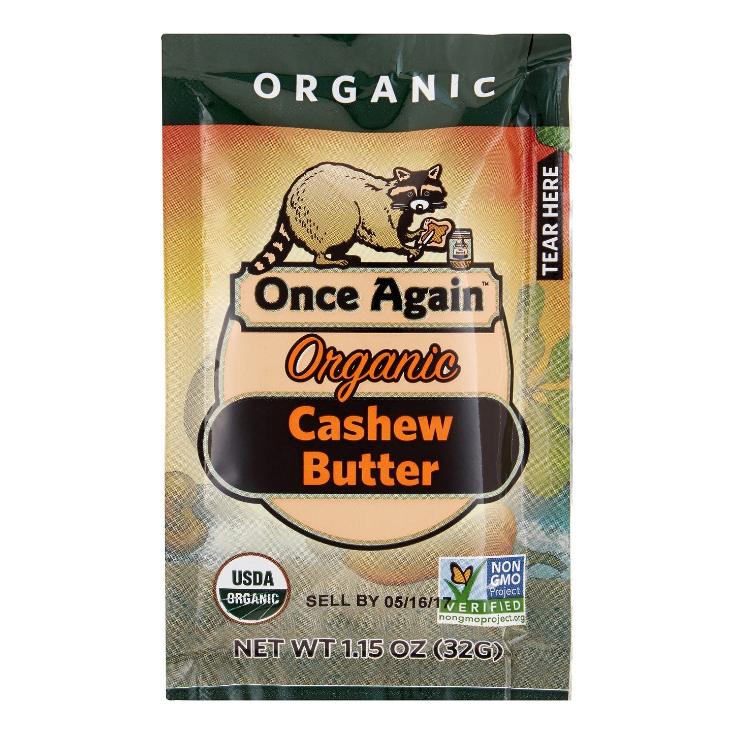 Once Again Nut Butter Organic Cashew Butter Squeeze Pack; 1.15 Ounces; 10 Per Box; 6 Per Case - High Mart Wholesale
