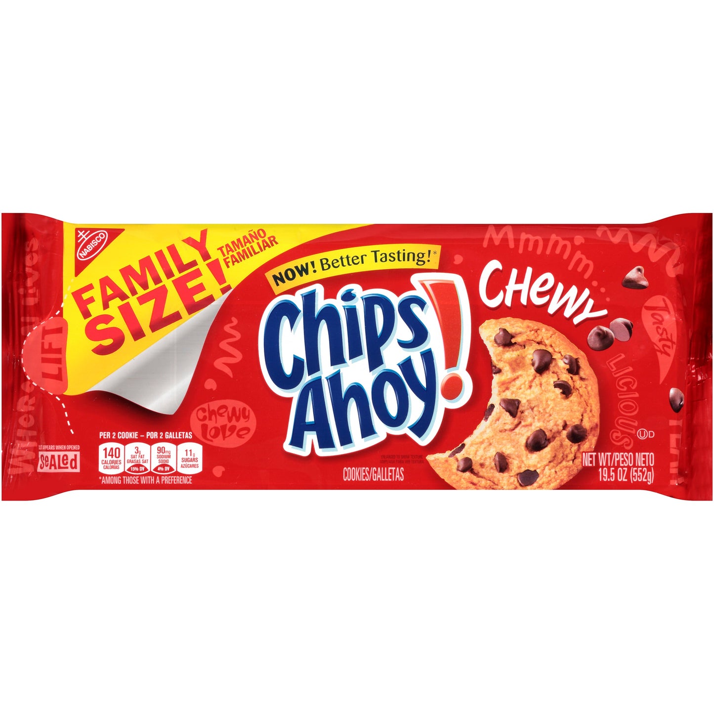Chips Ahoy Cookies Chewy; 19.5 Ounces; 12 Per Case - High Mart Wholesale