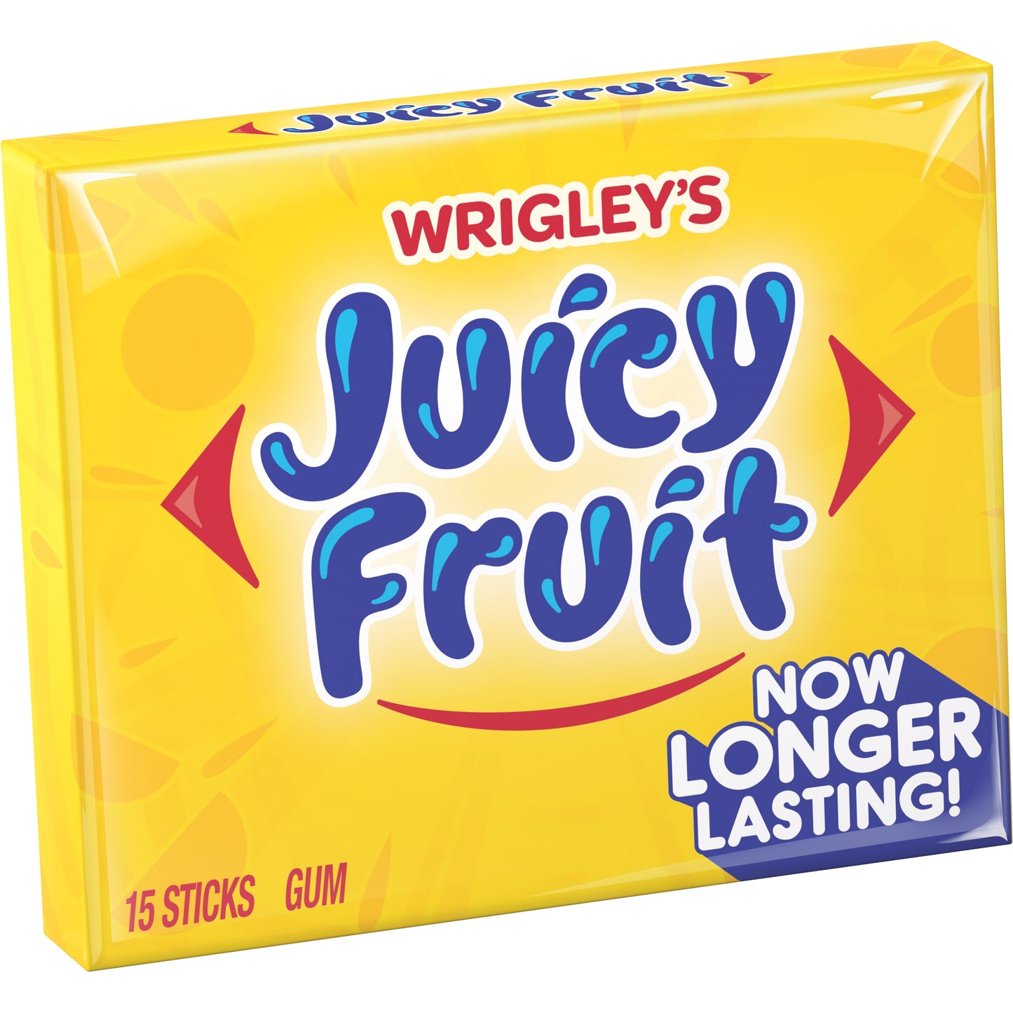 Juicy Fruit Single Serve Gum; 15 Piece; 10 Per Box; 12 Per Case