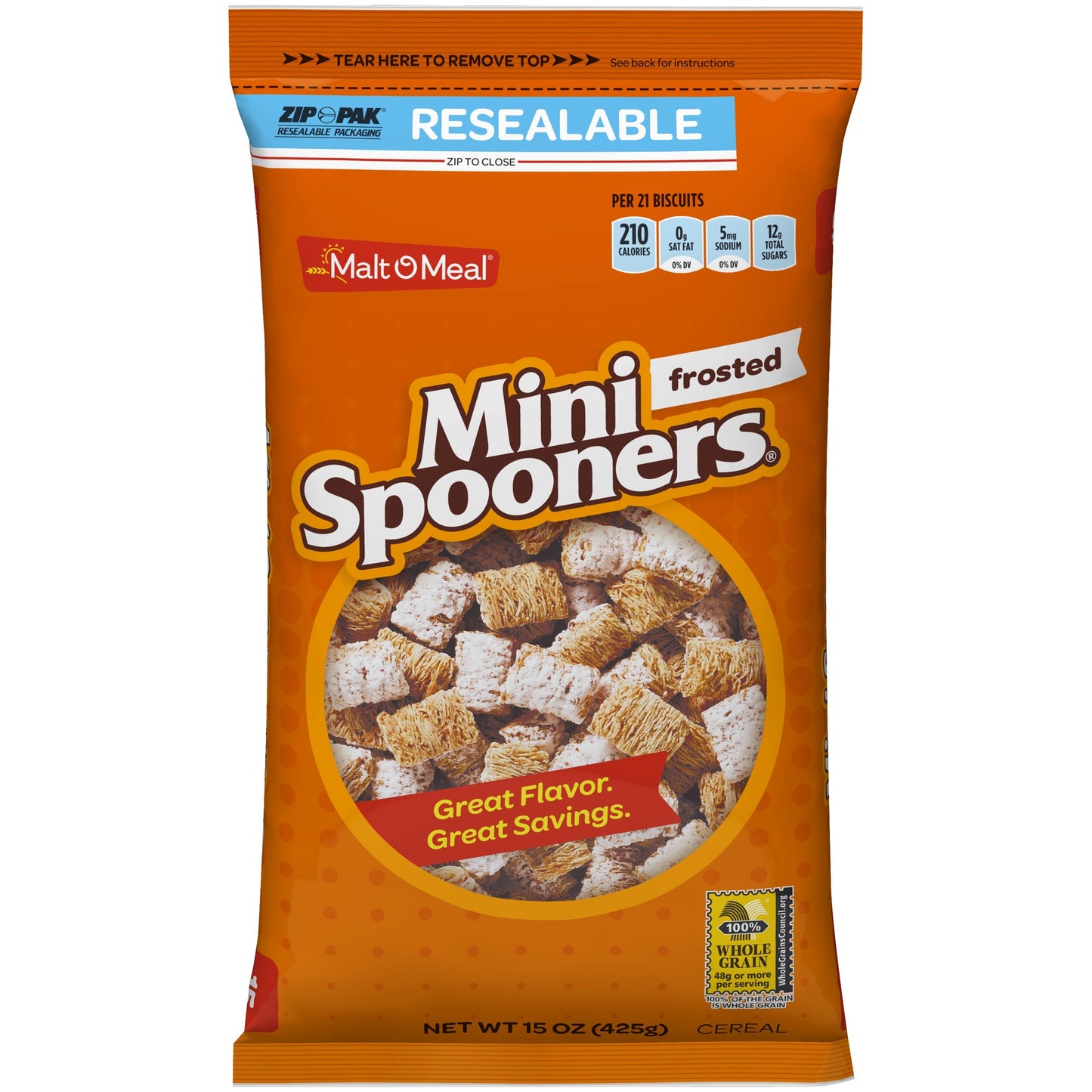 Malt O Meal Cereal Frosted Mini Spooner; 15 Ounces; 16 Per Case - High Mart Wholesale