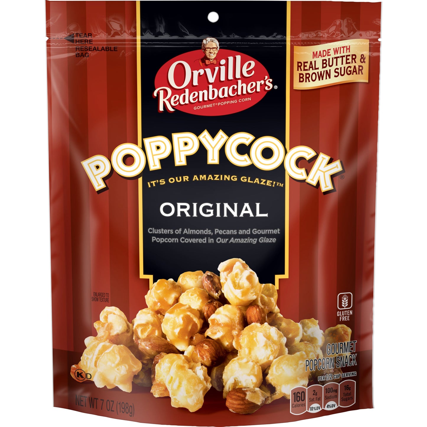Poppycock Popcorn Original Bag; 7 Ounce; 12 Per Case - High Mart Wholesale