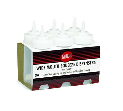 Tablecraft Squeeze Dispenser Widemouth 8 Ounce 6 Pepper; 6 Count; 12 Per Case - High Mart Wholesale