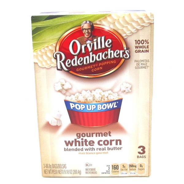 Orville Redenbachers Popcorn Tender White; 9.85 Ounces; 12 Per Case