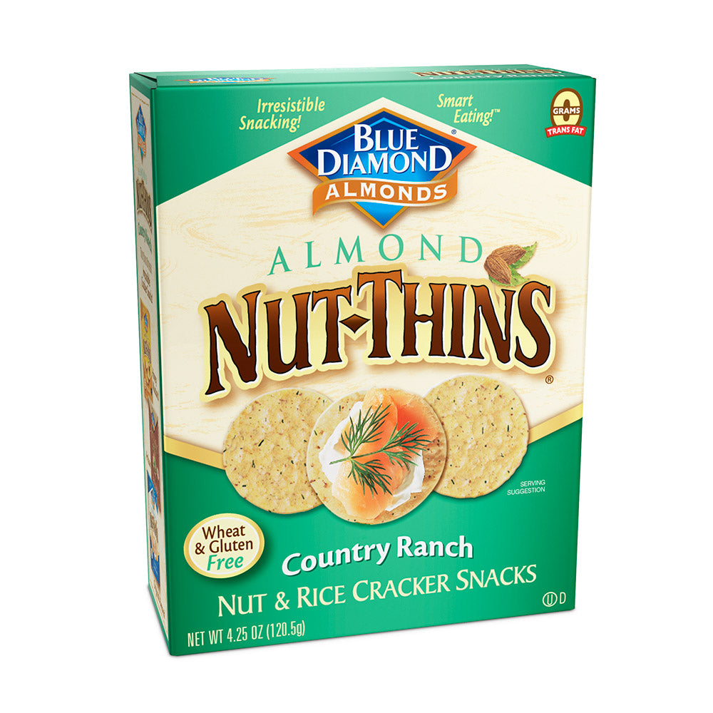 Nut Thins Crackers Country Ranch; 4.25 Ounces; 12 Per Case - High Mart Wholesale