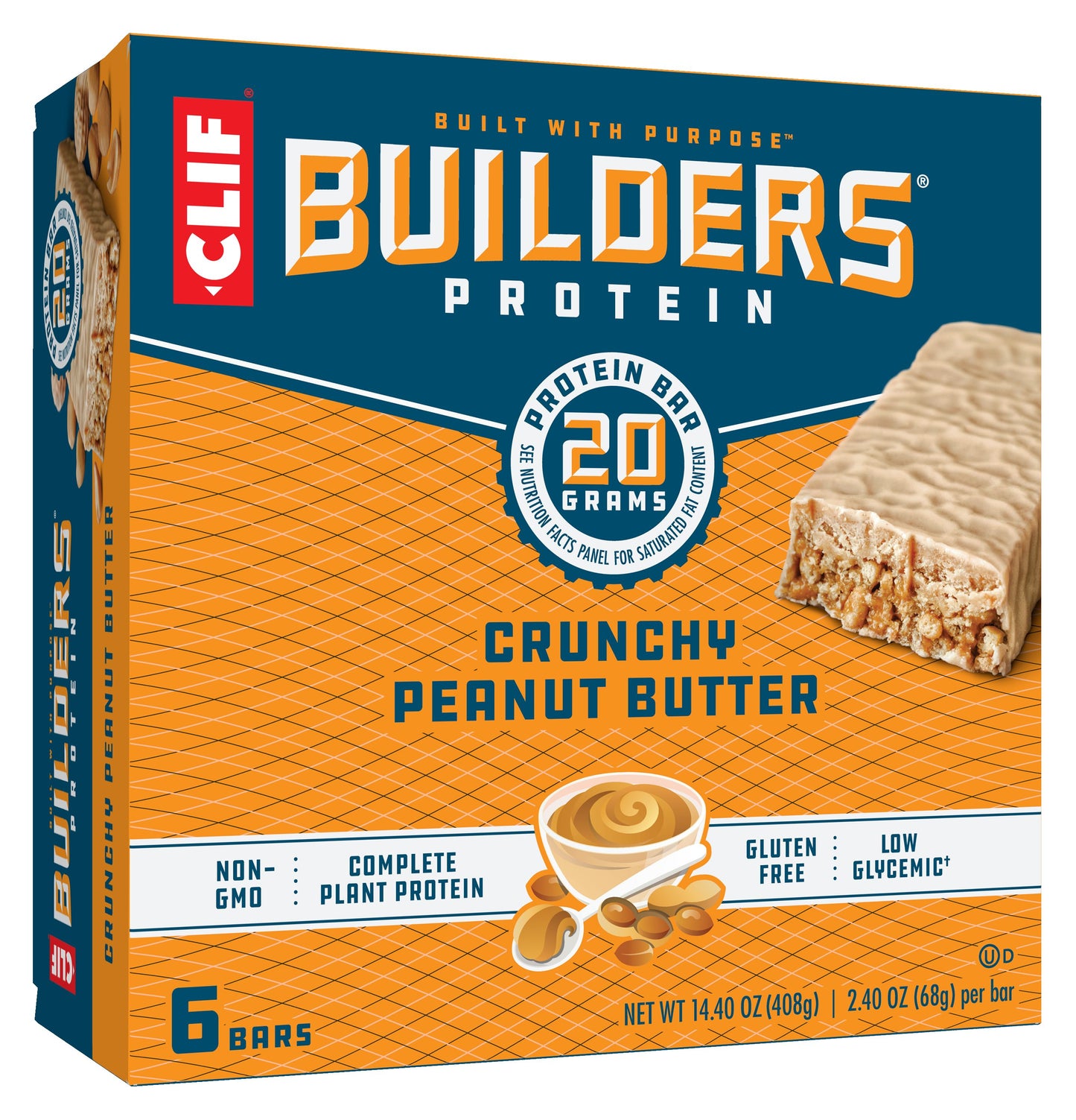 Builder's Bar Clif Builders Crunchy Peanut Butter 6 Pack; 14.4 Ounces; 6 Per Case - High Mart Wholesale