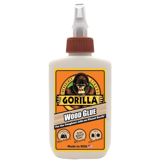 Gorilla Wood Glue Natural Wood Color  4 Ounce Bottle