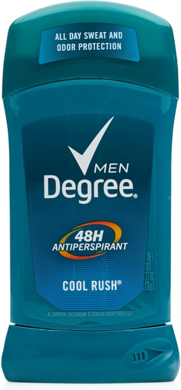 Degree Men Dry Protection Body Heat Activated Cool Rush 48 Hour Anti-Perspirant; 2.7 Fluid Ounces; 6 Per Box; 2 Per Case