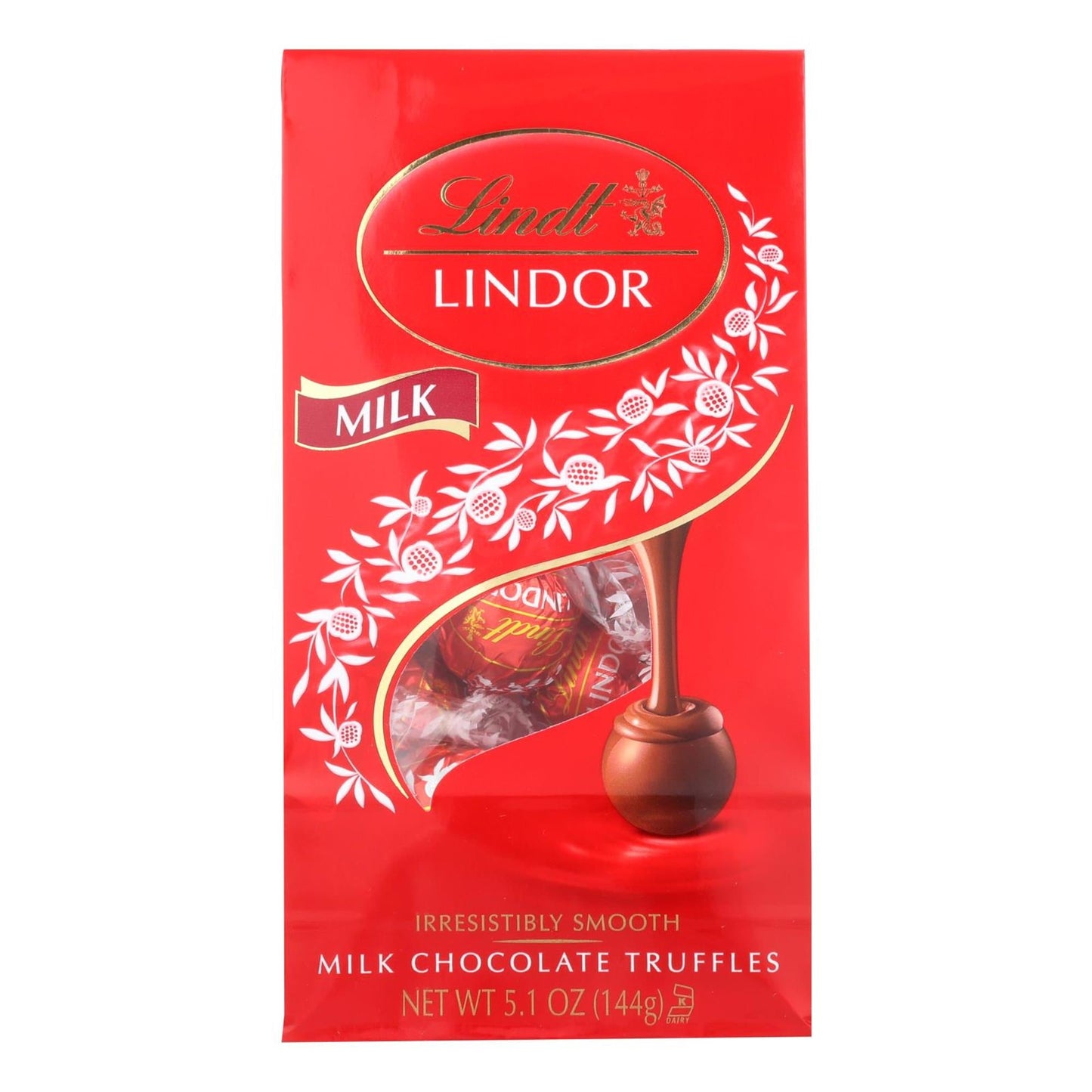 Lindt & Sprungli Lindor Milk Chocolate; 5.1 Ounces; 6 Per Case