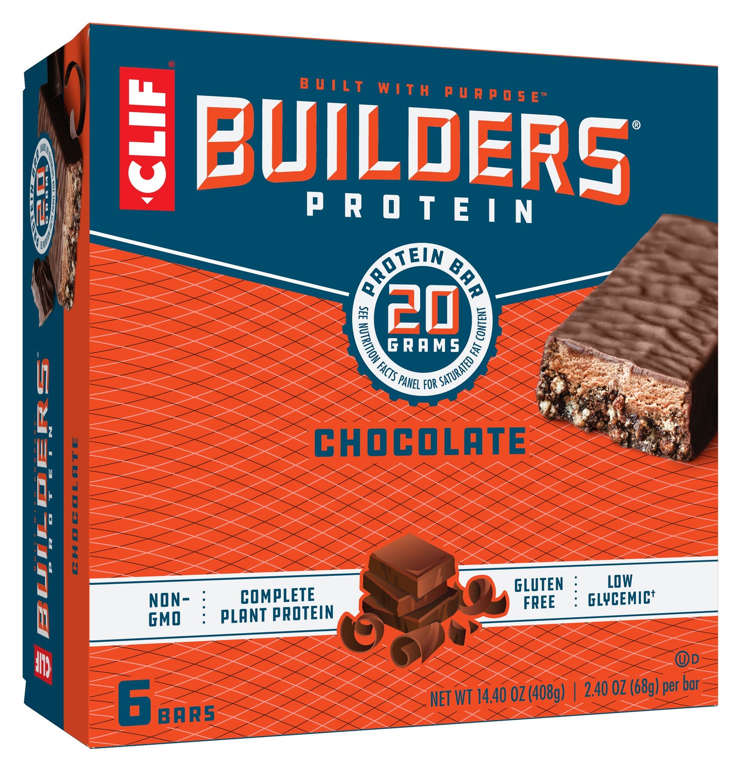 Builder's Bar Builders Stacked Bar Chocolate 6 Pack; 14.4 Ounces; 6 Per Case - High Mart Wholesale