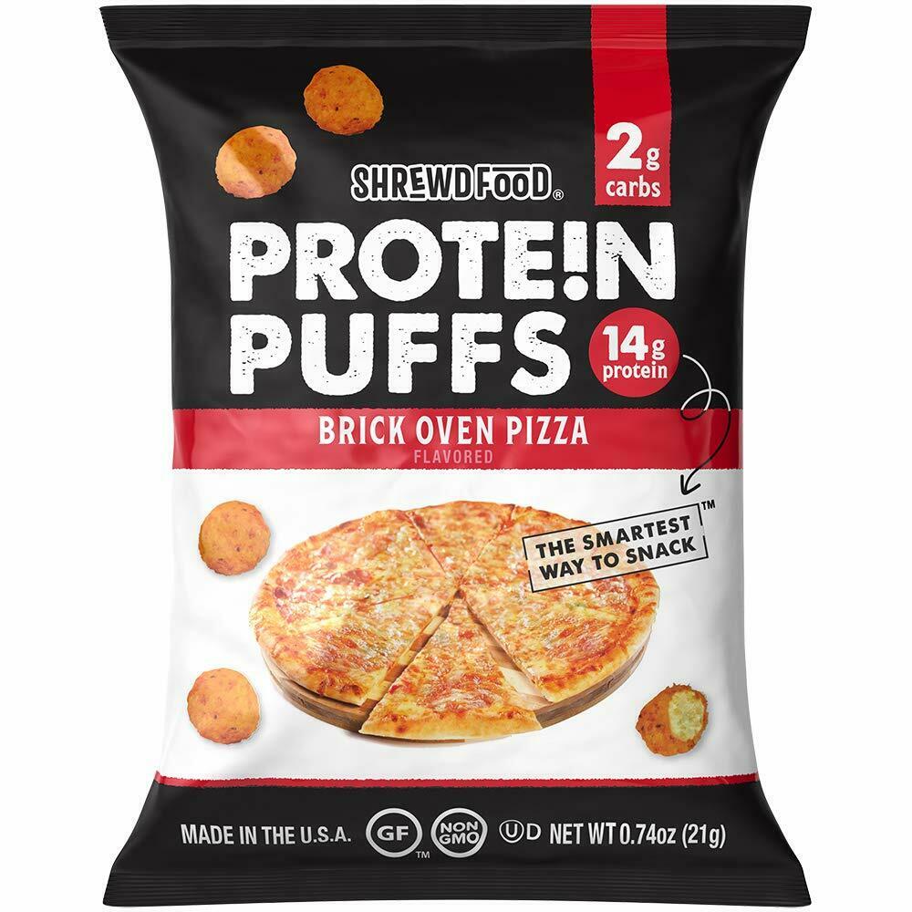 Shrewd Food Brick Oven Pizza Protein Puff; 8 Count; 0.74 Ounce; 8 Per Case - High Mart Wholesale