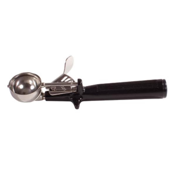 Winco Disher Ice Cream Size 30 One Piece Handle Black; 36 Each; 1 Per Case - High Mart Wholesale