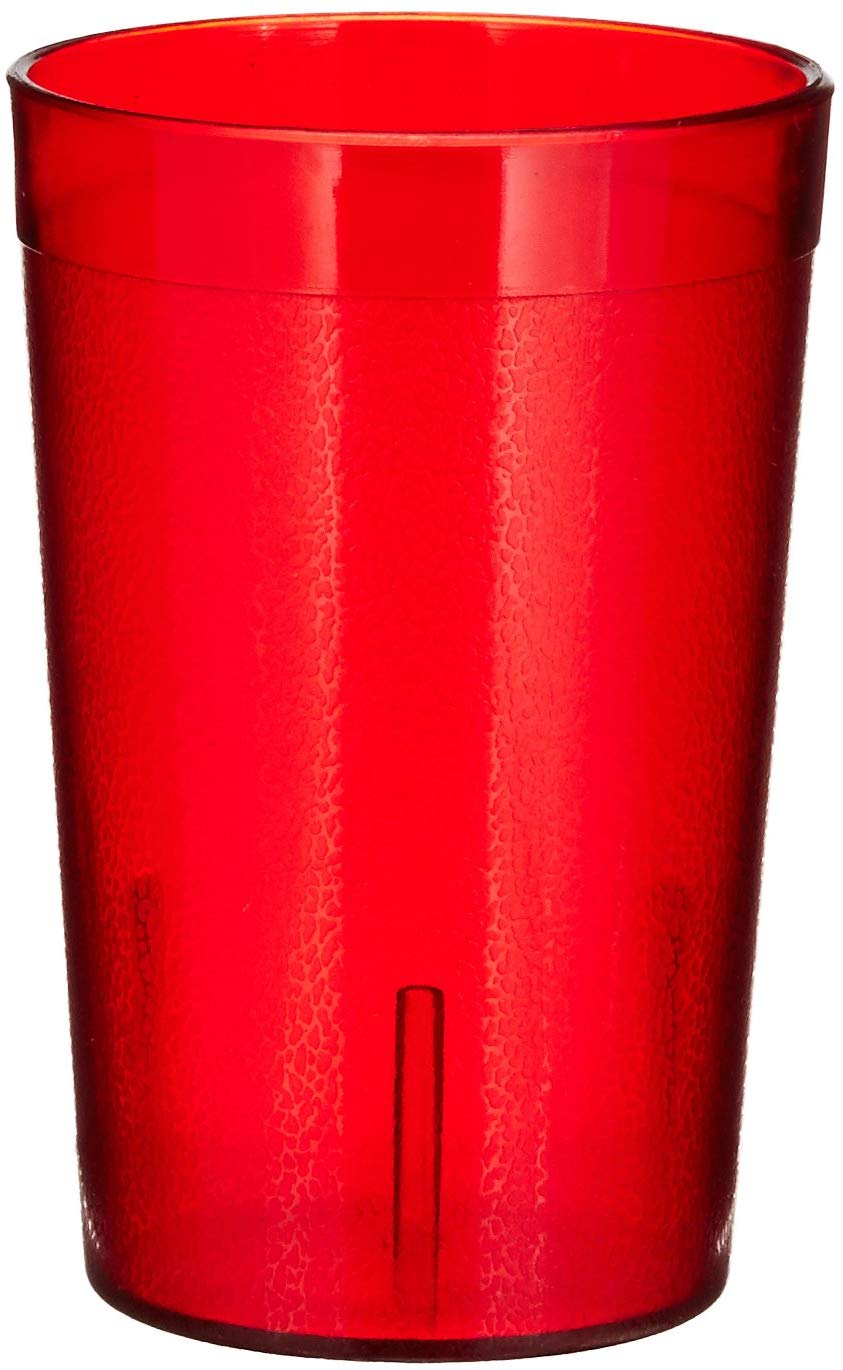 Winco Tumbler Red 8 Ounce; 1 Dozen; 6 Per Case - High Mart Wholesale