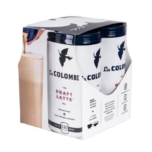 La Colombe Draft Latte Original; 9 Fluid Ounce; 4 Per Box; 4 Per Case - High Mart Wholesale