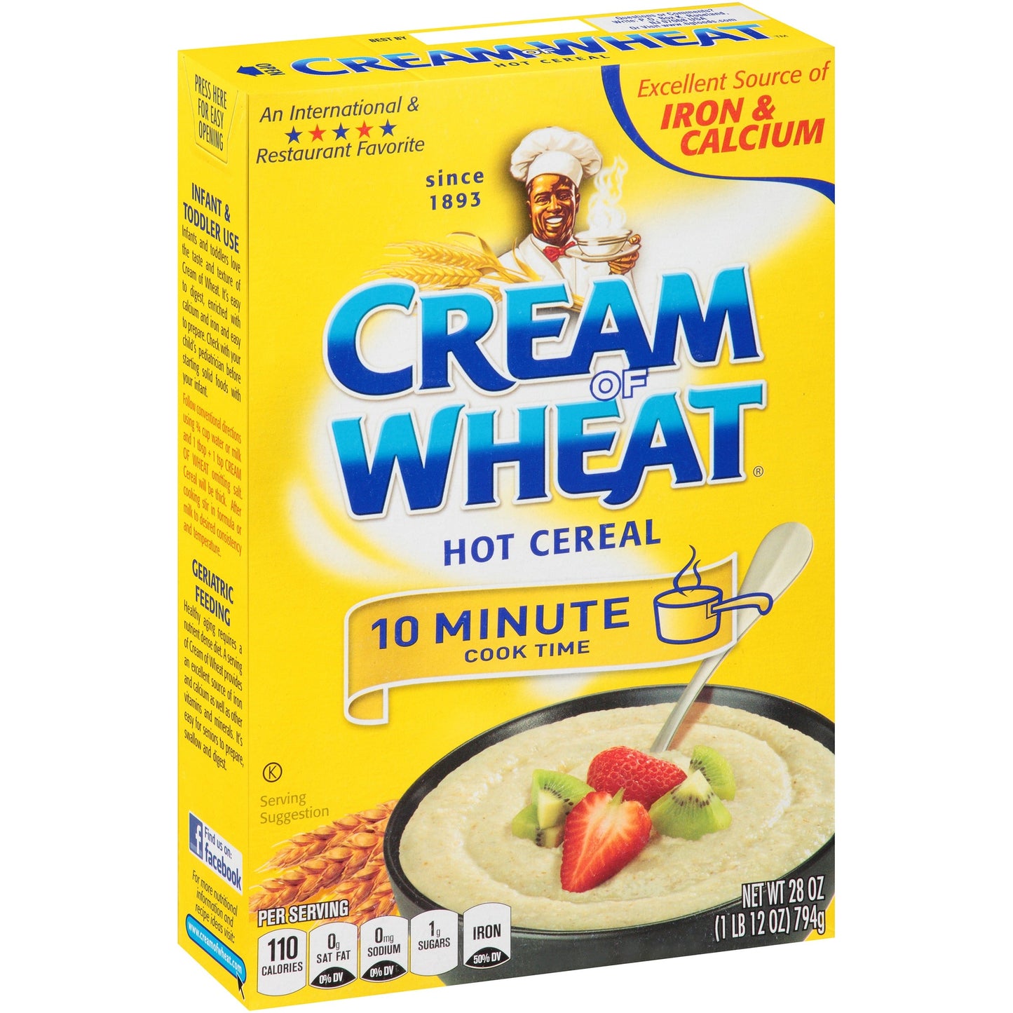 Cream Of Wheat Cereal Cream Wheat Regular; 28 Ounces; 12 Per Case