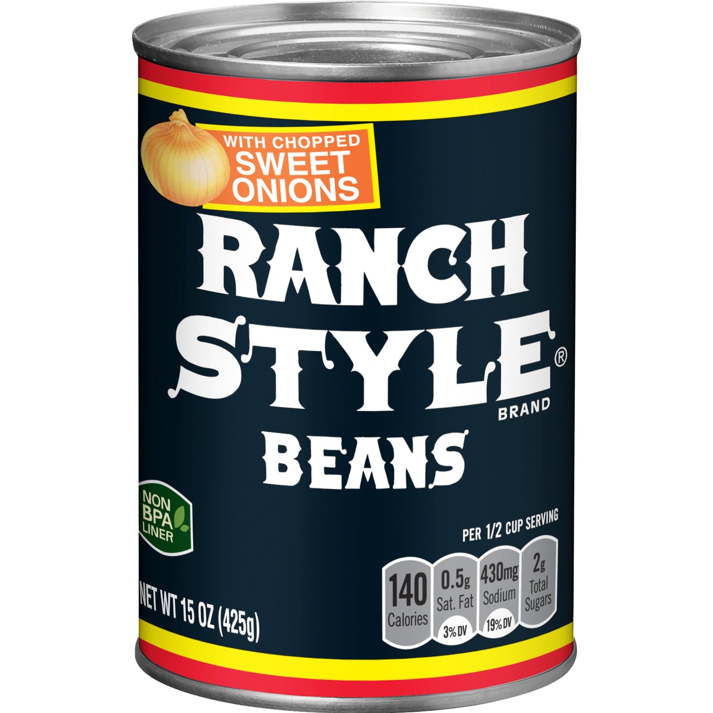 Ranch Style Black Label Beans With Onion; 15 Ounces; 12 Per Case - High Mart Wholesale