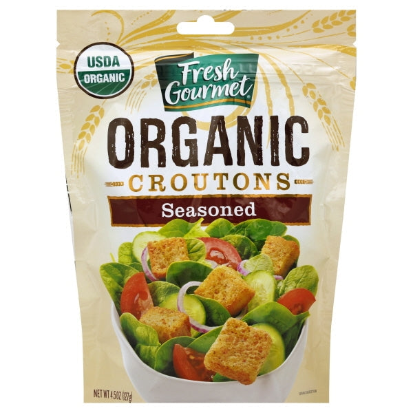 Fresh Gourmet Organic Crouton Bag; 4.5 Ounce; 9 Per Case - High Mart Wholesale