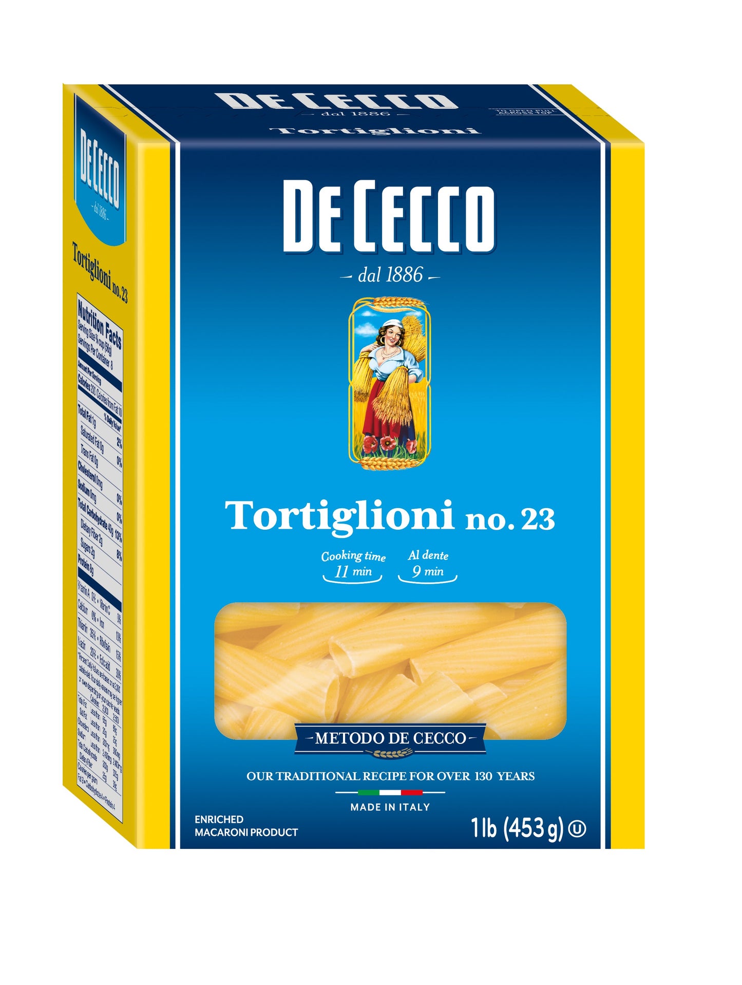 De Cecco No. 23 Tortiglioni; 1 Pounds; 12 Per Case
