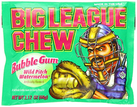 Big League Chew Watermelon Pouch; 2.12 Ounce; 12 Per Box; 9 Per Case - High Mart Wholesale