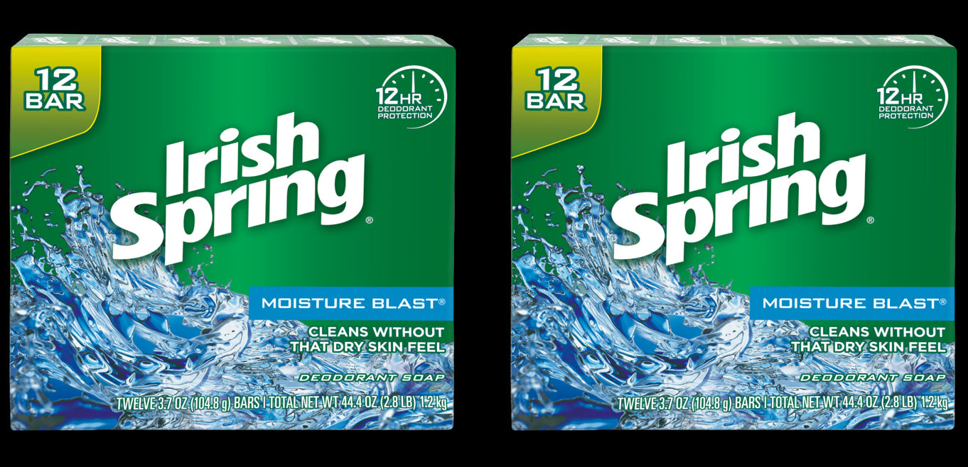 Irish Spring Soap Moisture Blast 12 Bar; 3.75 Ounce; 6 Per Case