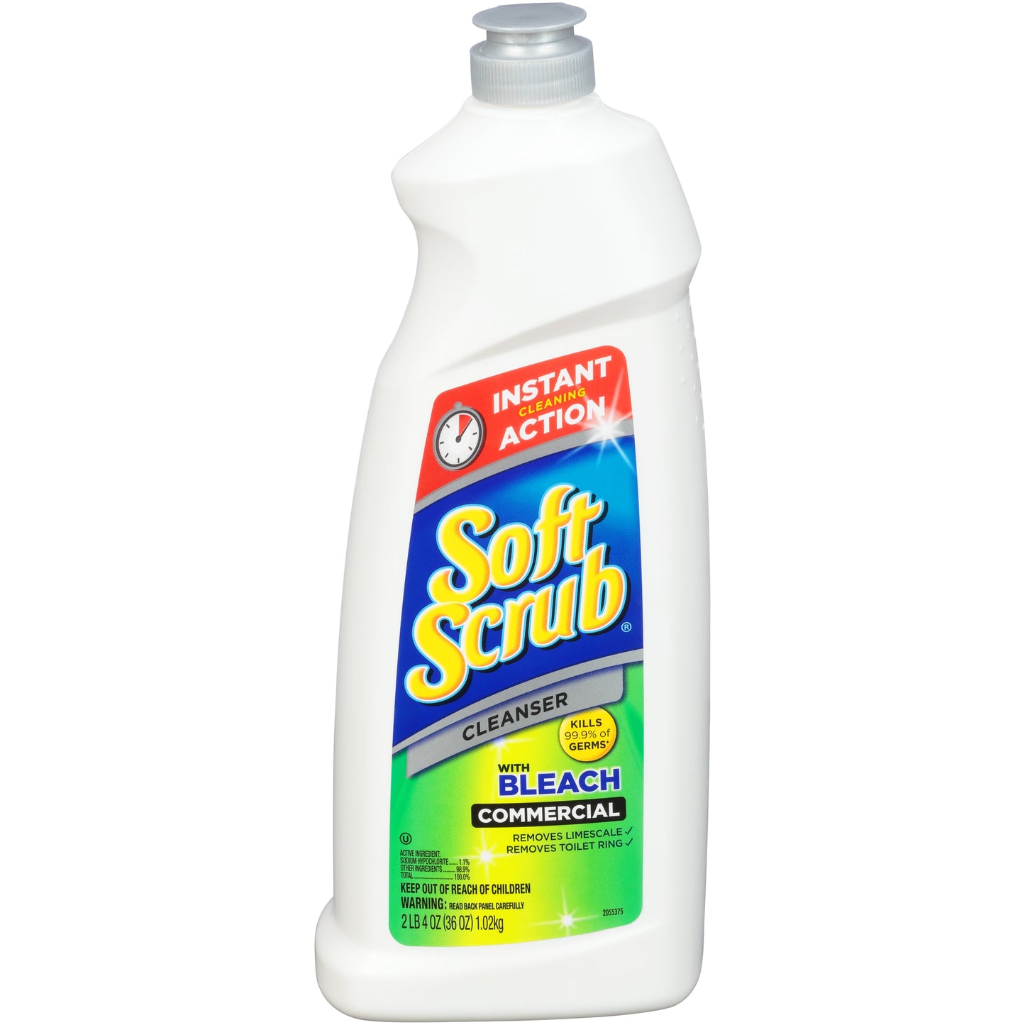 Soft Scrub Commercial Cleanser W/ Bleach; 36 Fluid Ounces; 6 Per Case