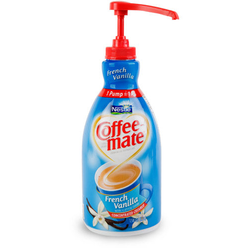 Coffee Mate French Vanilla Pump Concentrate Liquid Creamer; 50.72 Fluid Ounce; 1 Per Box; 2 Per Case - High Mart Wholesale