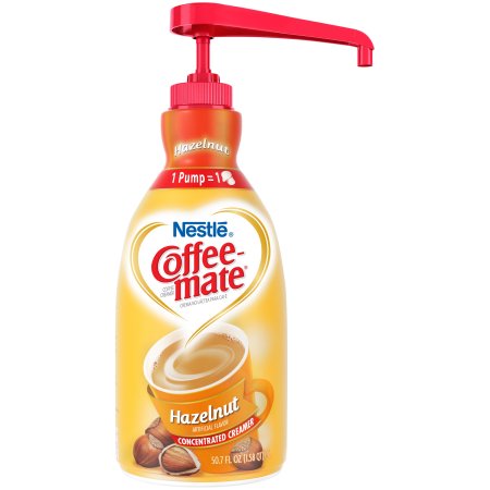 Coffee Mate Hazelnut Pump Concentrate Liquid Creamer; 50.72 Fluid Ounce; 2 Per Case - High Mart Wholesale