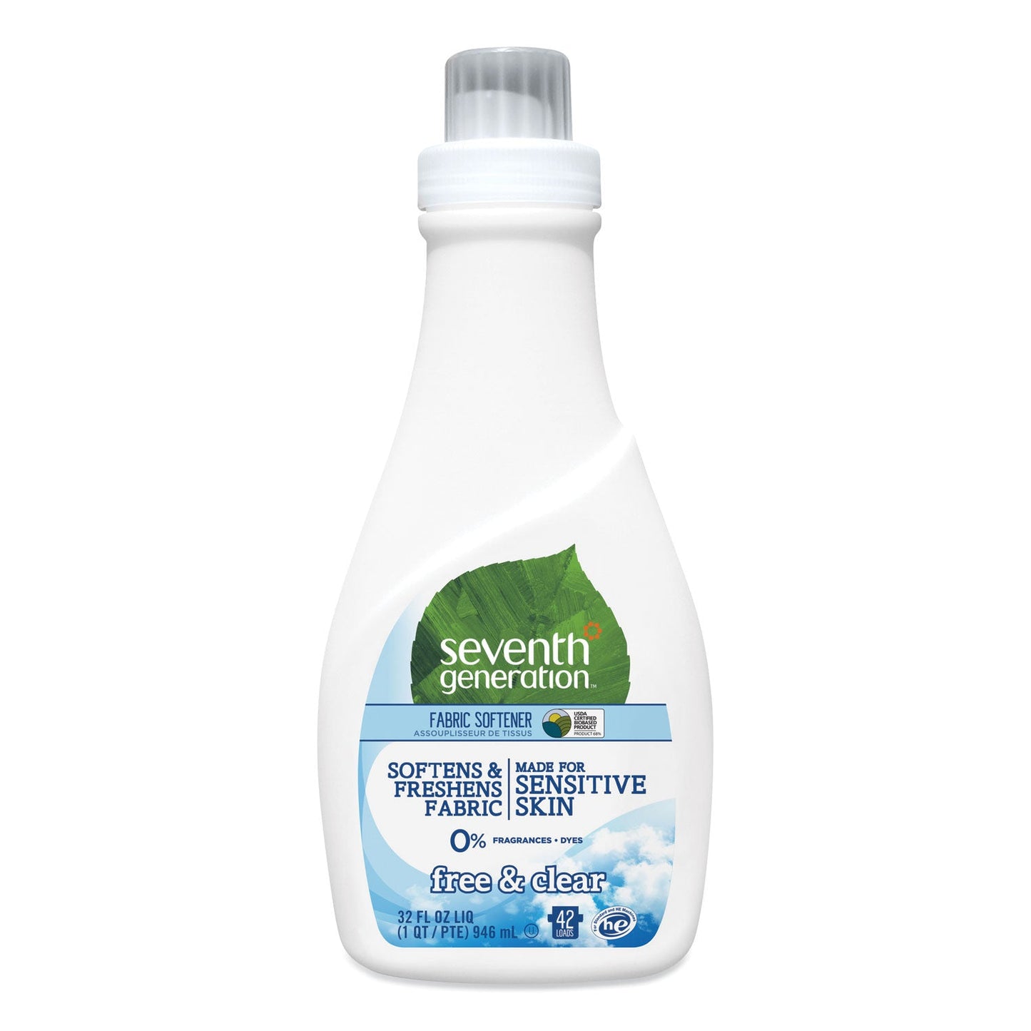 Seventh Generation Liquid Fabric Softerner Free Clear; 32 Ounces; 6 Per Case - High Mart Wholesale