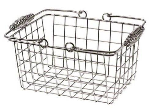 American Metalcraft Rectangle Basket With Handle Chrome; 1 Each - High Mart Wholesale