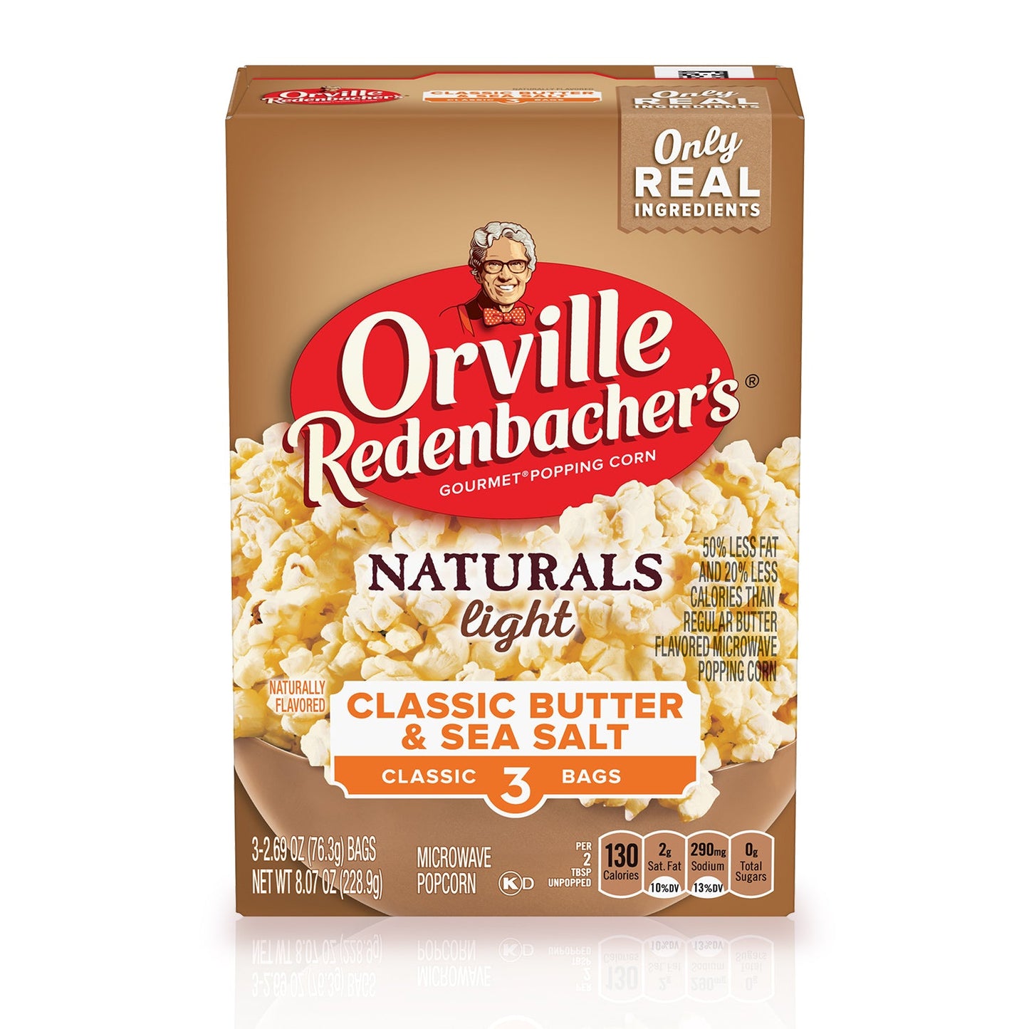 Orville Redenbachers White Lite Popcorn; 8.07 Ounces; 12 Per Case
