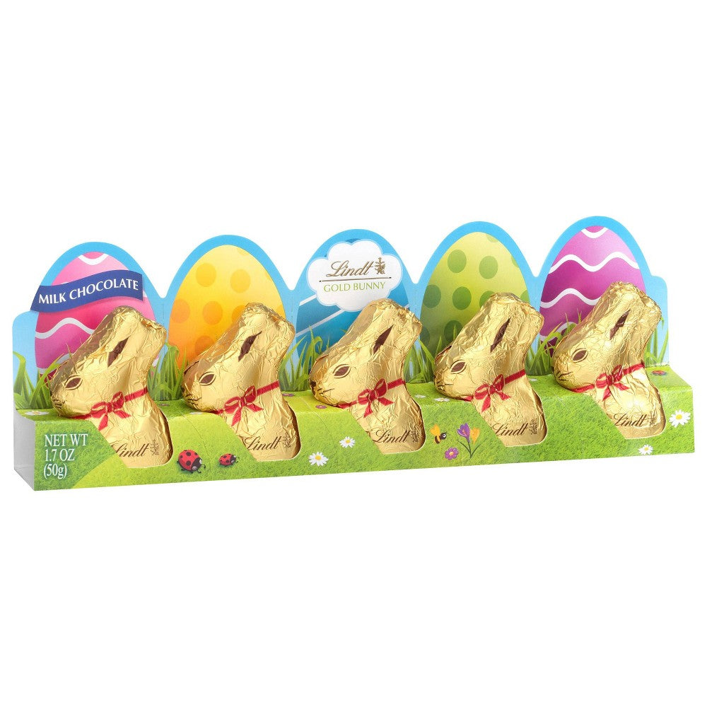 Lindt & Sprungli Mini Gold Bunny 5 Pack; 1.7 Ounces; 12 Per Case