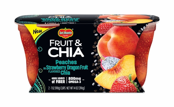 Del Monte Peaches In Dragonfruit Chia; 7 Ounce; 6 Per Case