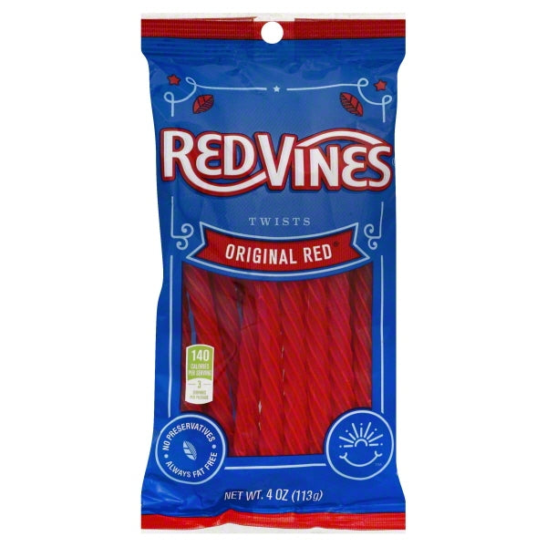 Red Vines Original Red Twists; 4 Ounces; 24 Per Case - High Mart Wholesale