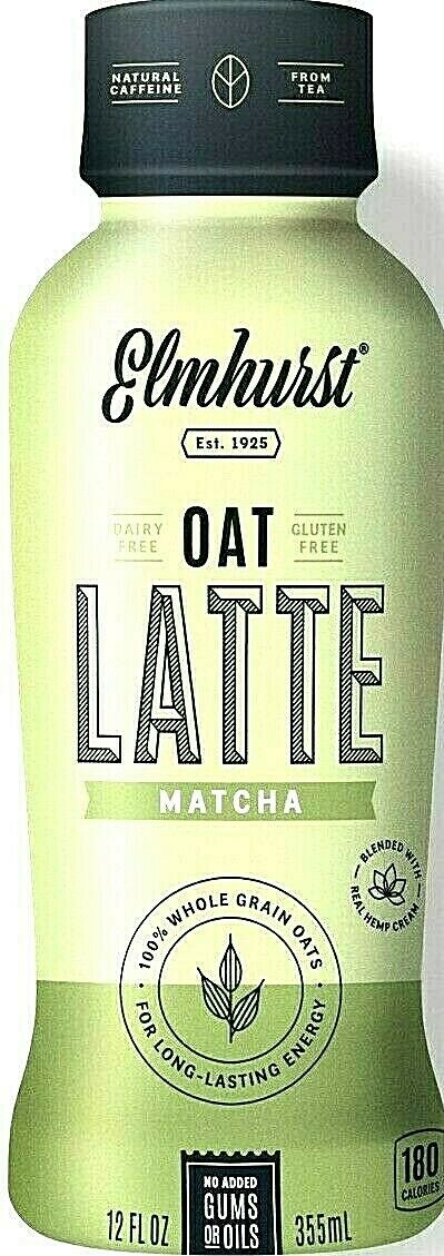 Elmhurst Milked Milked Oats Latte Matcha; 12 Fluid Ounces; 12 Per Case