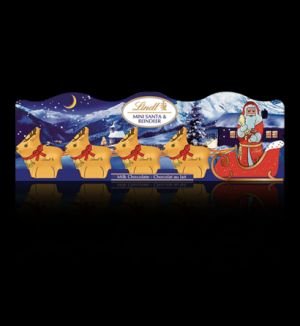 Lindt & Sprungli (Usa) Inc Santa Sleigh Milk Chocolate Mini 5 Pack; 1.7 Ounces; 14 Per Case