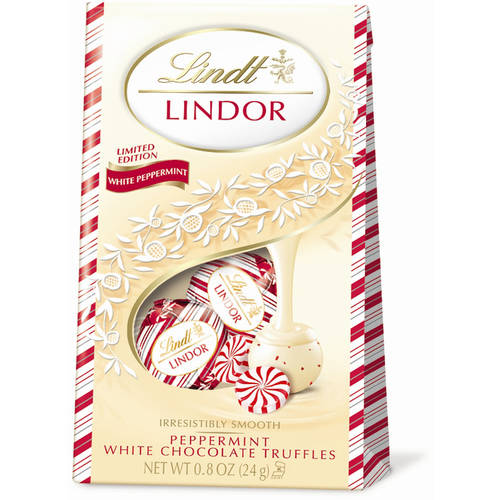 Lindt & Sprungli (Usa) Inc Lindt Lindor Holiday White Chocolate Peppermint Truffles; 0.8 Ounces; 24 Per Case