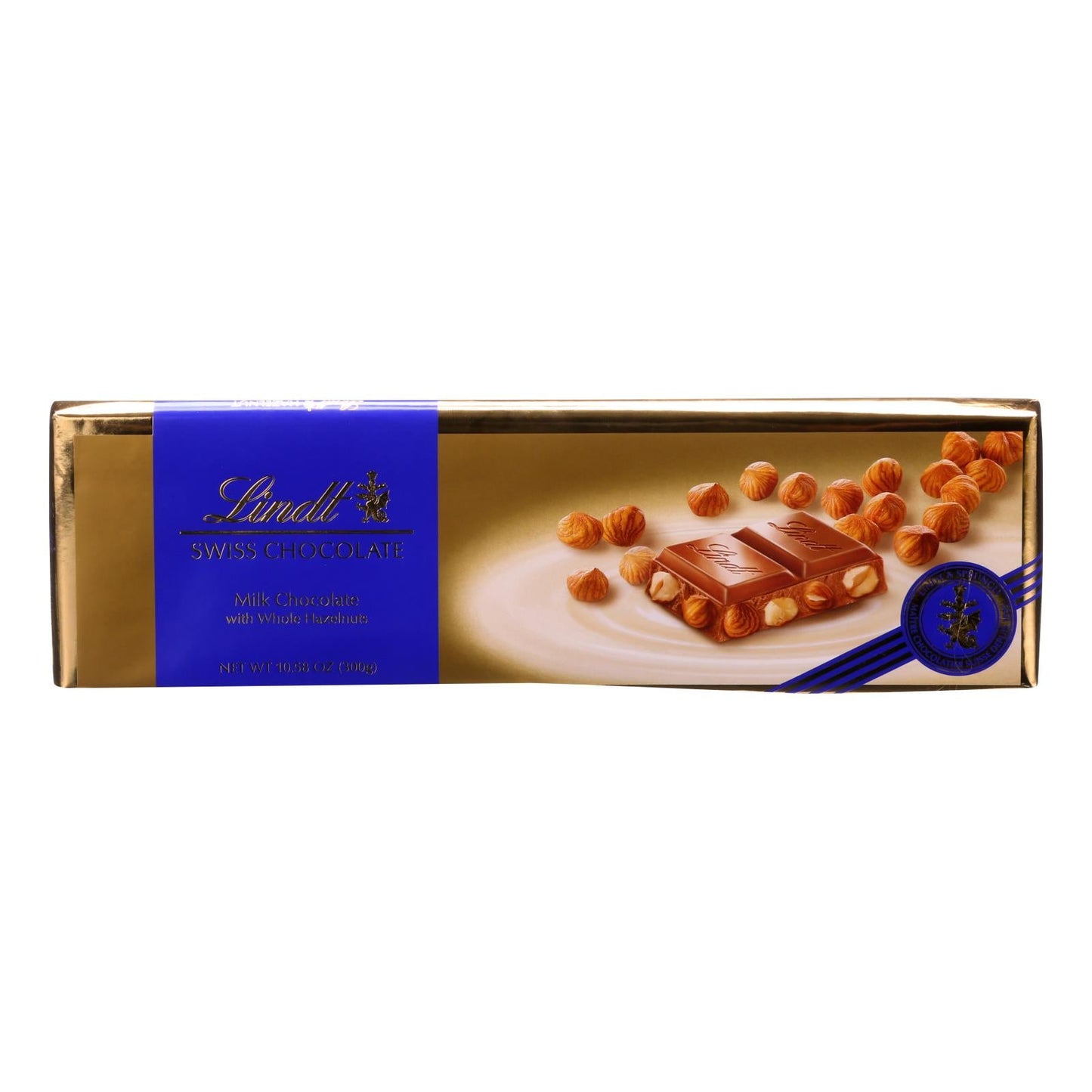 Lindt & Sprungli (Usa) Inc Swiss Hazelnut Milk Chocolate Gold Bar; 10.6 Ounces; 10 Per Box; 4 Per Case