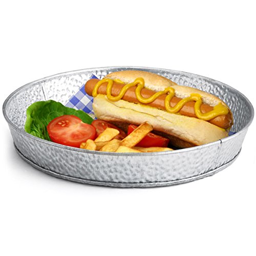 Tablecraft 8.5 Inch Red Dinner Platter; 12 Each; 1 Per Case - High Mart Wholesale