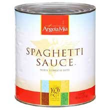 Angela Mia Sauce Spaghetti With Tomatoes; 104 Ounces; 6 Per Case