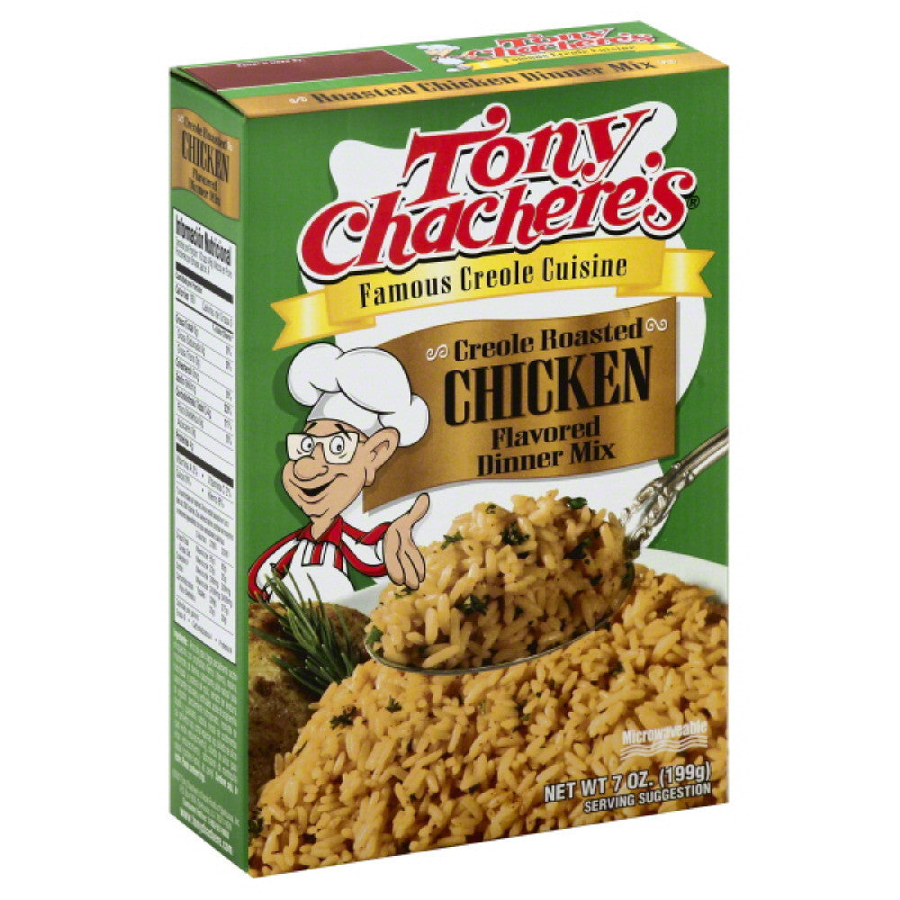 Tony Chachere's Creole Foods Flavored Roasted Chicken Rice Mix; 7 Ounces; 12 Per Case - High Mart Wholesale
