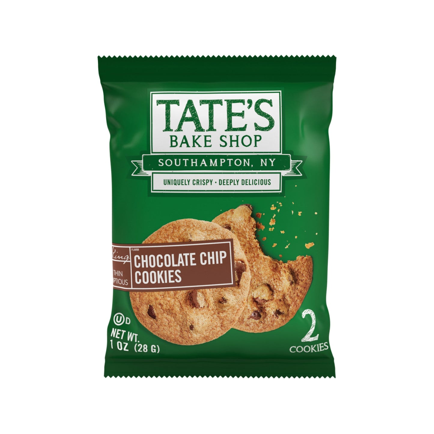 Tate's Bake Shop Chocolate Chip Single Serve; 1 Ounce; 8 Per Box; 4 Per Case - High Mart Wholesale