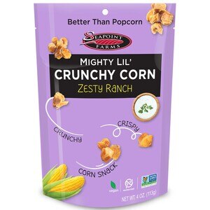 Seapoint Farms Mighty Lil Crunchy Corn Zesty Ranch; 4 Ounces; 12 Per Case - High Mart Wholesale