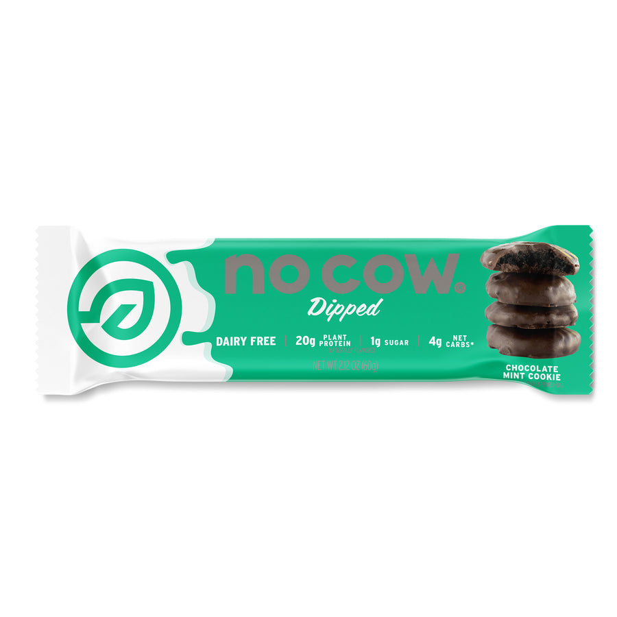 No Cow Chocolate Mint Cookie Bar - 2.12Oz Ca; 0.13 Pound; 12 Per Box; 6 Per Case - High Mart Wholesale