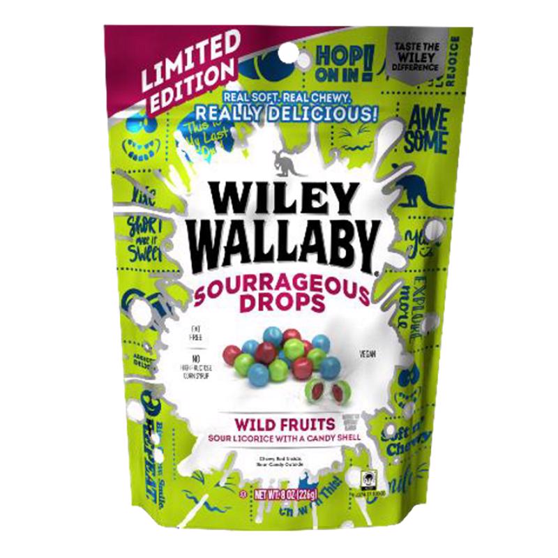 Wiley Wallaby Limited Edition Sour Drops Display; 40 Count; 1 Per Case
