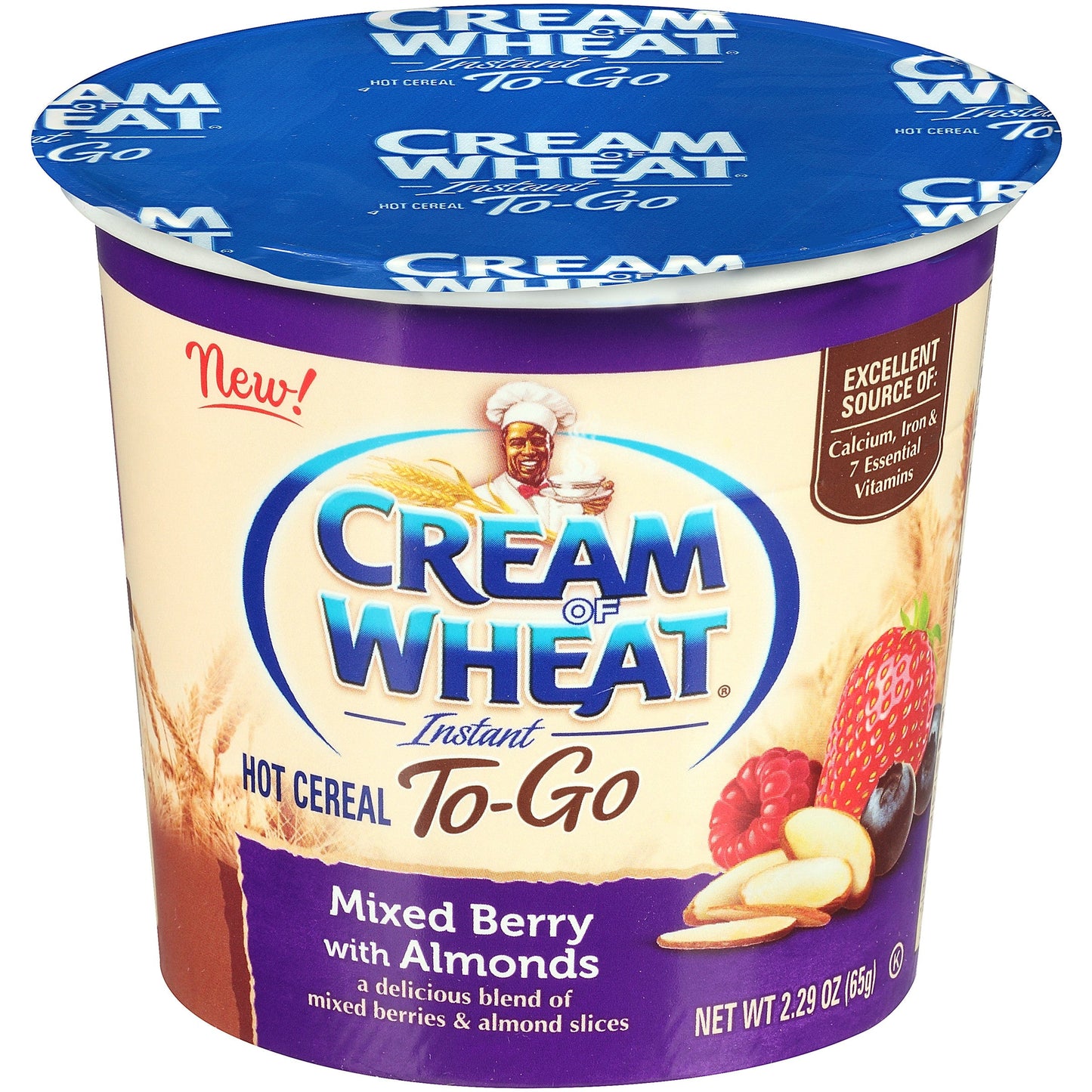 Cream Of Wheat Mixed Berry With Almonds To Go Cup; 2.29 Ounces; 6 Per Case - High Mart Wholesale