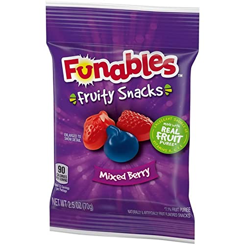 Fruity Snacks Funables Mixed Berry; 2.5 Ounce; 48 Per Case - High Mart Wholesale